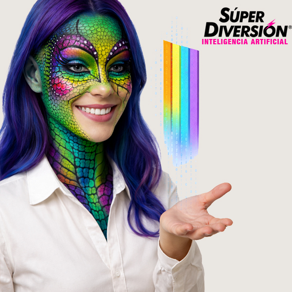 Arcoíris aleatorios con IA